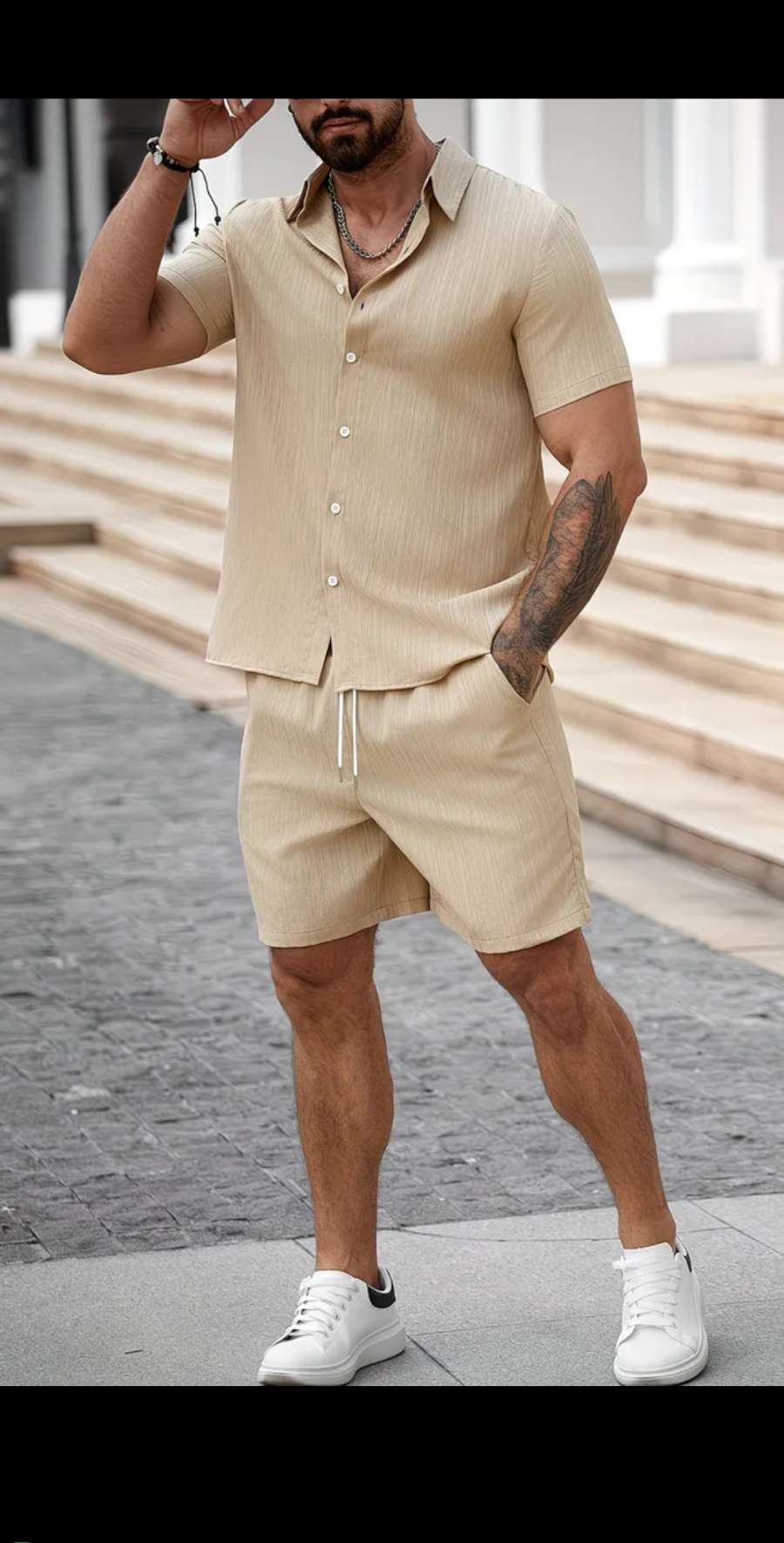Ensemble shorts homme