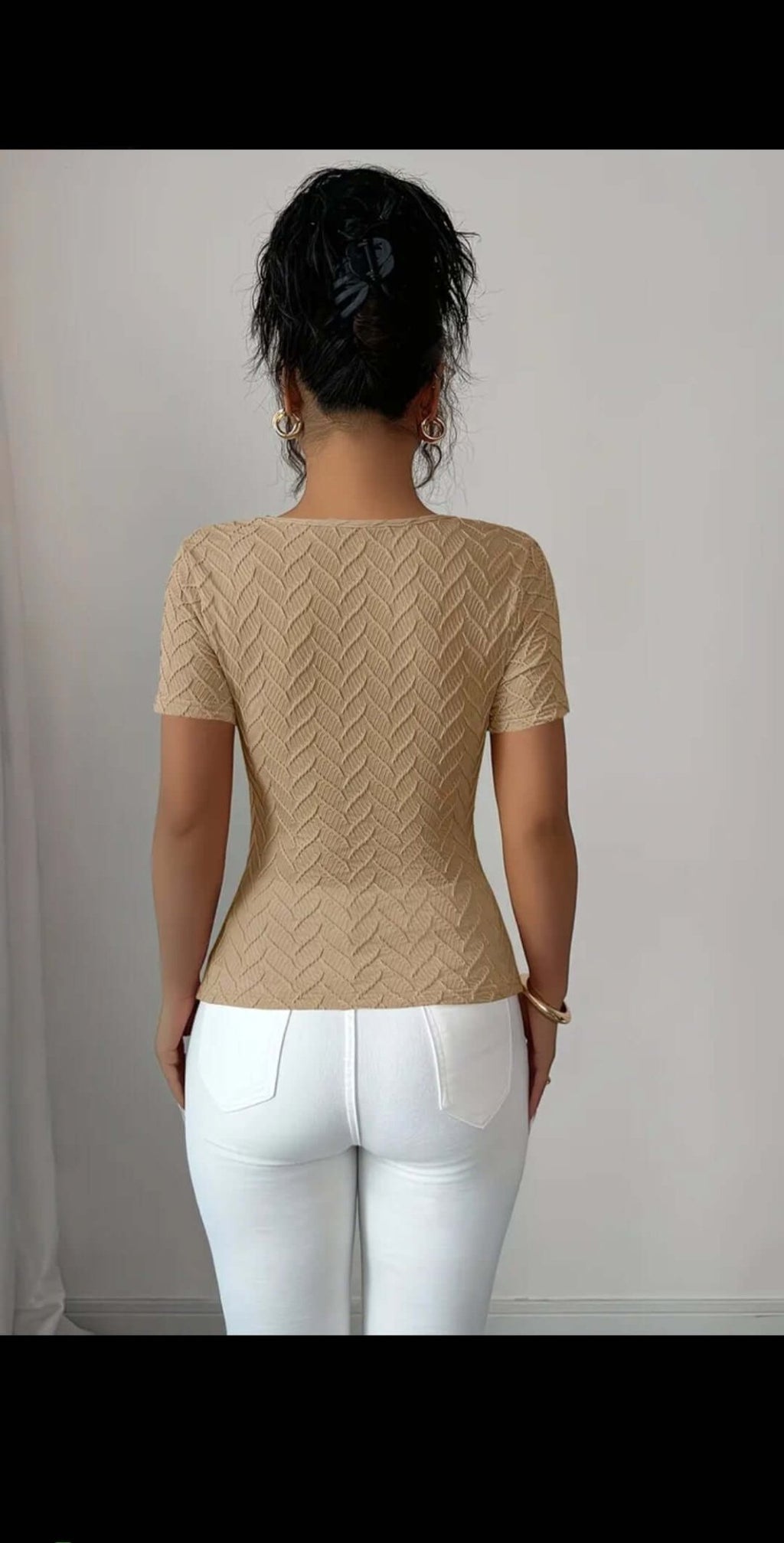 Haut-femme-doux-coton-crop top-viscose-
Extensible