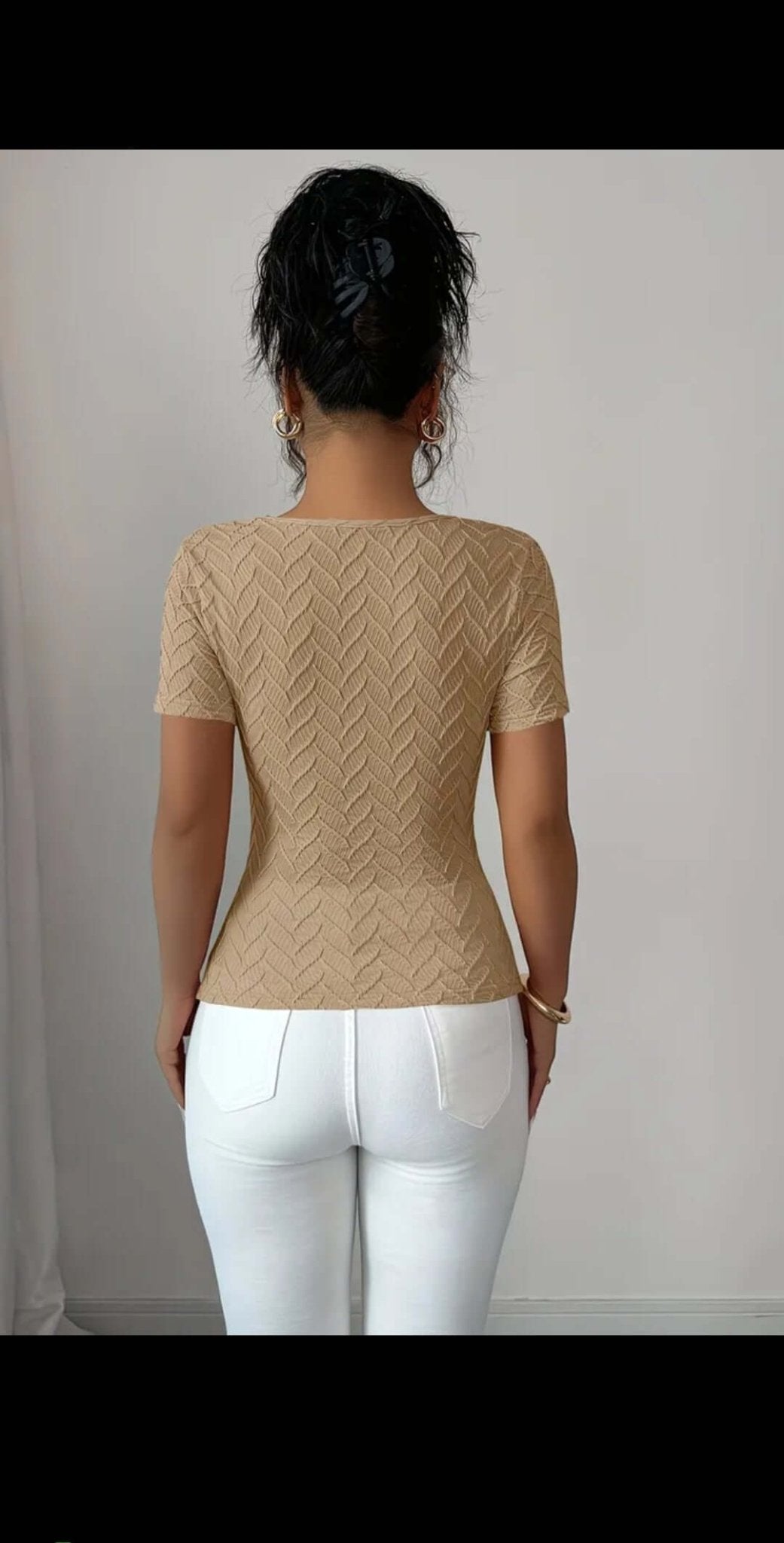 Haut-femme-doux-coton-crop top-viscose-
Extensible